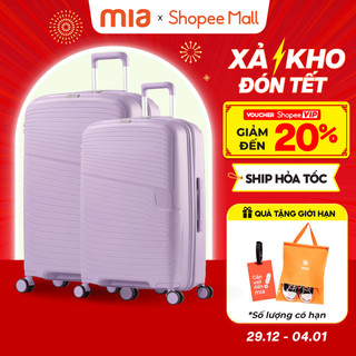  Combo 2 Vali Kéo MIAvn Larita ROMI - Size 20 24 28 Inch Nhựa PP Đàn Hồi Cao Khoá Số TSA Bánh xe xoay 360 