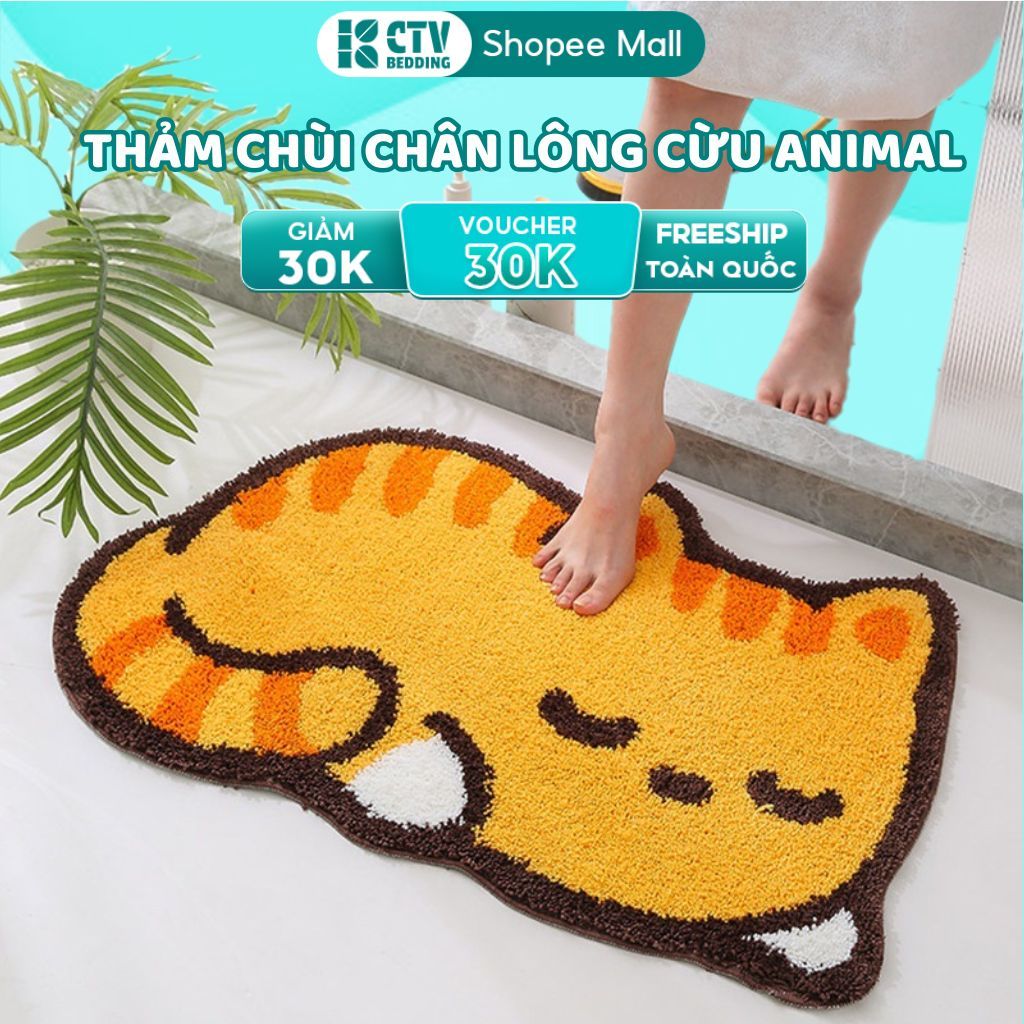 Thảm Lông , Thảm LAU CHÂN LÔNG CỪU 5D Chieutreviet Mẫu Mới Năm 2025, Thảm Chùi Chân 50 Mẫu Thiết Kế 