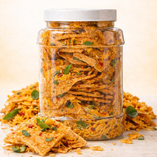 Cơm Cháy Khô Gà Mắm Hành Hũ Lớn 500g - Cơm Cháy Khô Gà, Giòn Rụm, Đậm Vị