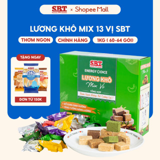  Lương Khô SBT Mix 13 Vị Hộp 1Kg Thơm Ngon Bổ Sung Năng Lượng - Lương Khô Chính Hãng SBT 