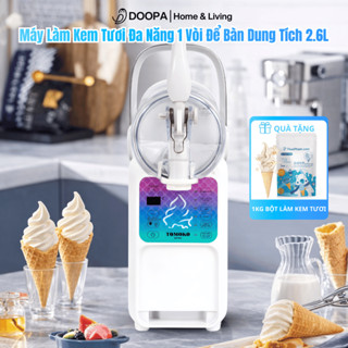 Máy Làm Kem Tươi Đa Năng 1 Vòi Để Bàn Dung Tích 2.6L Tự Động Vệ Sinh