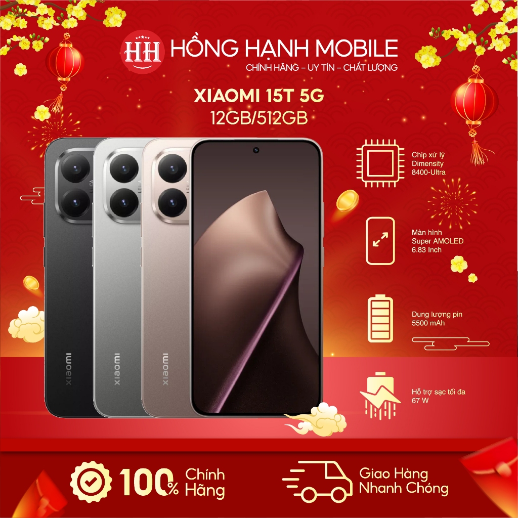 Điện Thoại Xiaomi 15T 5G 12GB/512GB - Hàng Chính Hãng | BigBuy360 - bigbuy360.vn