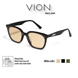  Mắt kính râm mát đen màu nam nữ thời trang Hàn Quốc cản bụi đi xe chống chói bảo vệ mắt Vion V929 