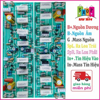 Cặp Bo Mạch Công Suất 16 Sò 2 Kênh  Chưa Nhôm Chưa Sò  Đã Test & Chỉnh Bias Sẵn