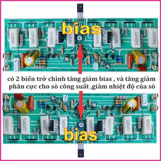 Cặp Bo Mạch Công Suất 16 Sò 2 Kênh  Chưa Nhôm Chưa Sò  Đã Test & Chỉnh Bias Sẵn
