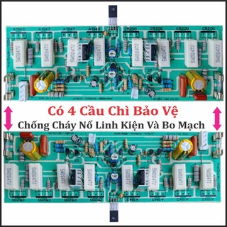 Cặp Bo Mạch Công Suất 16 Sò 2 Kênh  Chưa Nhôm Chưa Sò  Đã Test & Chỉnh Bias Sẵn