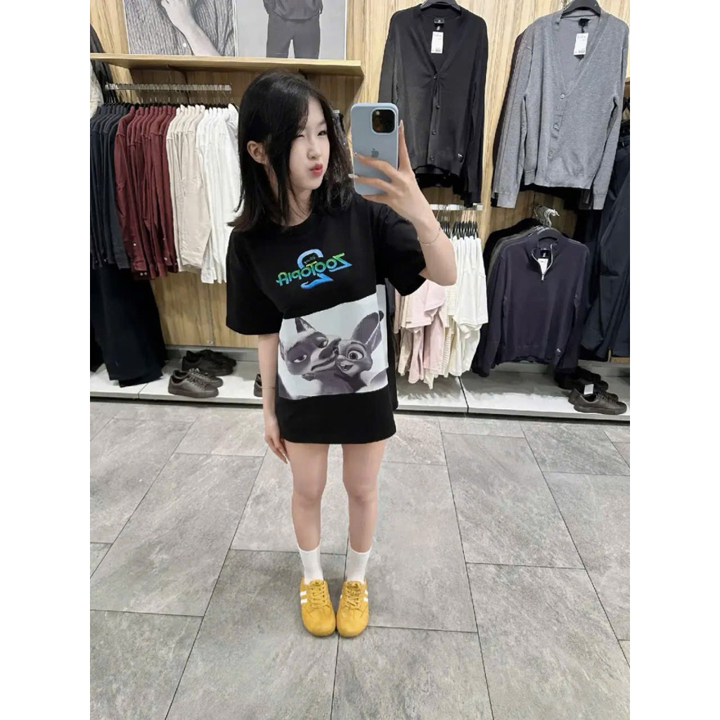 (Deal New) Áo Thun Disney ZooToPia Cáo Và Thỏ Unisex Cao Cấp Freesize
