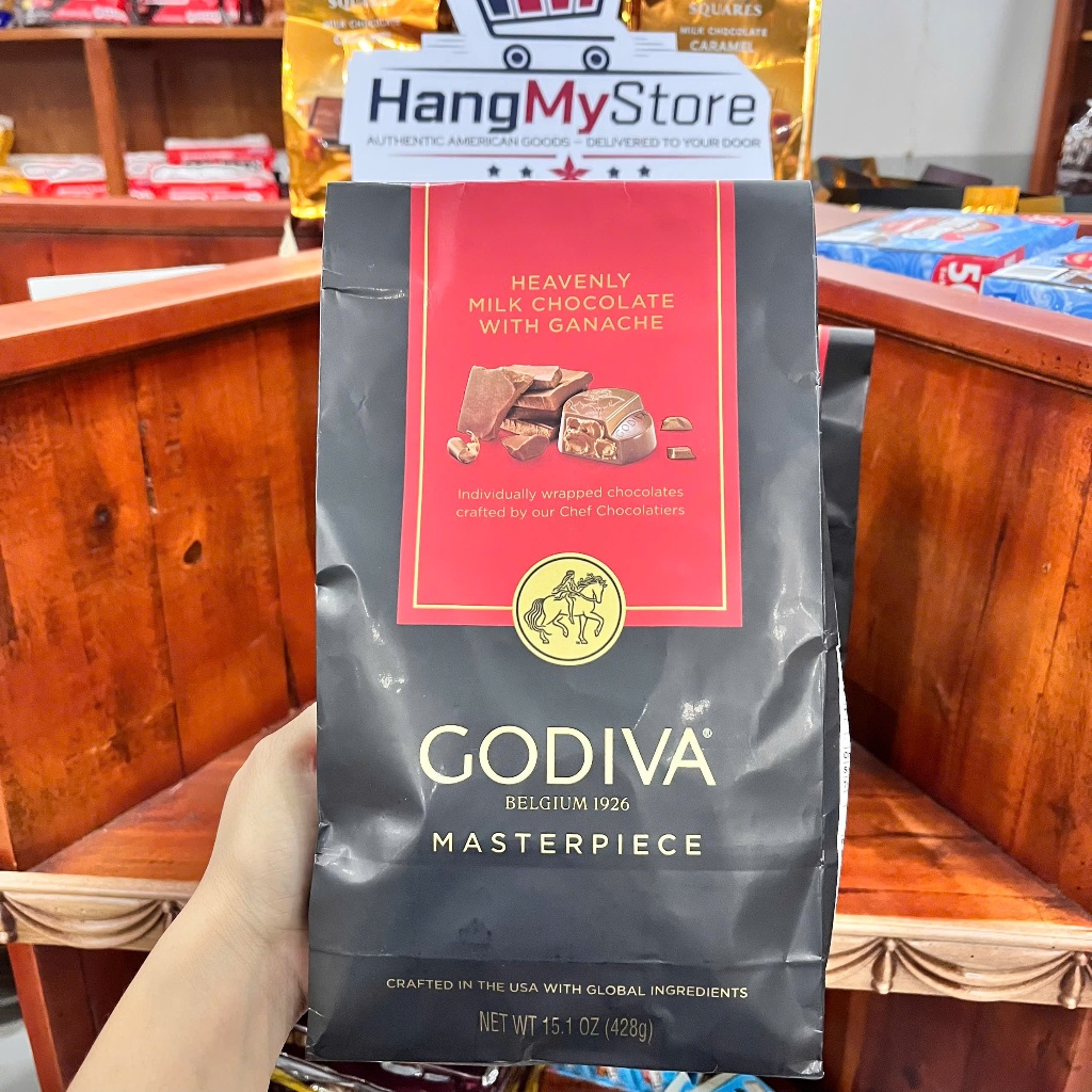 Socola Milk Godiva Belgium1926 Heavenly Milk Chocolate With Ganeche 428g nhập Mỹ