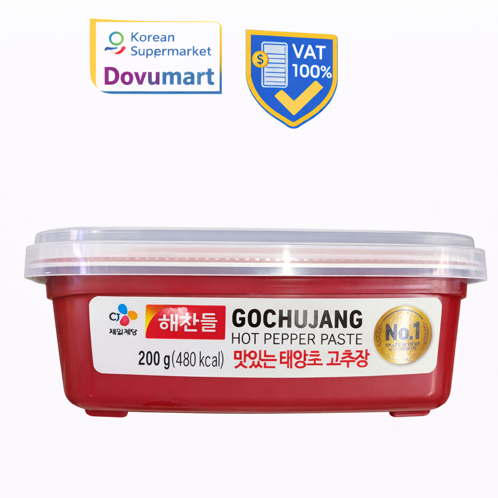 Tương Ớt Gochujang CJ Hàn Quốc Hộp 200G / CJ) 맛있는태양초고추장 200G