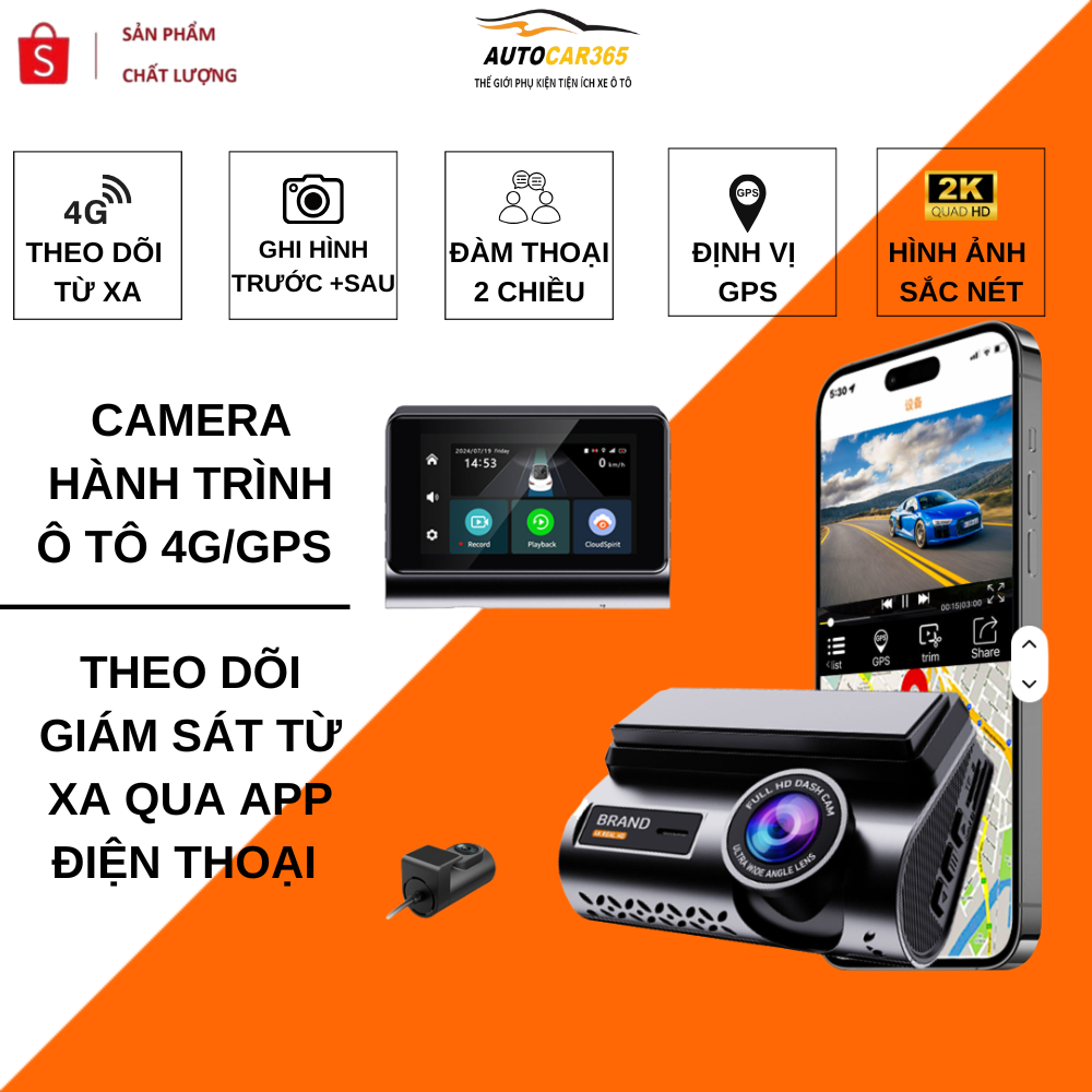 Camera Hành Trình Ô Tô 4G/GPS MICAR, Theo Dõi Từ Xa, Ghi Hình 2 Chiều, Định Vị GPS, Đàm Thoại 2 Chiều BH 12 Tháng | BigBuy360 - bigbuy360.vn