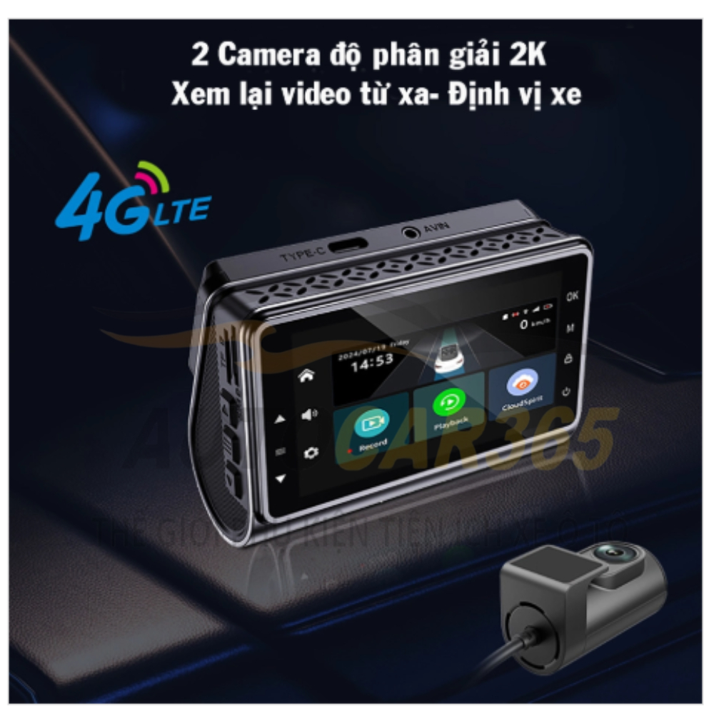 Camera Hành Trình Ô Tô 4G/GPS MICAR, Theo Dõi Từ Xa, Ghi Hình 2 Chiều, Định Vị GPS, Đàm Thoại 2 Chiều BH 12 Tháng | BigBuy360 - bigbuy360.vn