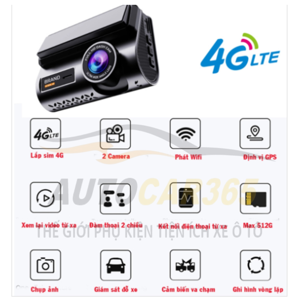 Camera Hành Trình Ô Tô 4G/GPS MICAR, Theo Dõi Từ Xa, Ghi Hình 2 Chiều, Định Vị GPS, Đàm Thoại 2 Chiều BH 12 Tháng | BigBuy360 - bigbuy360.vn