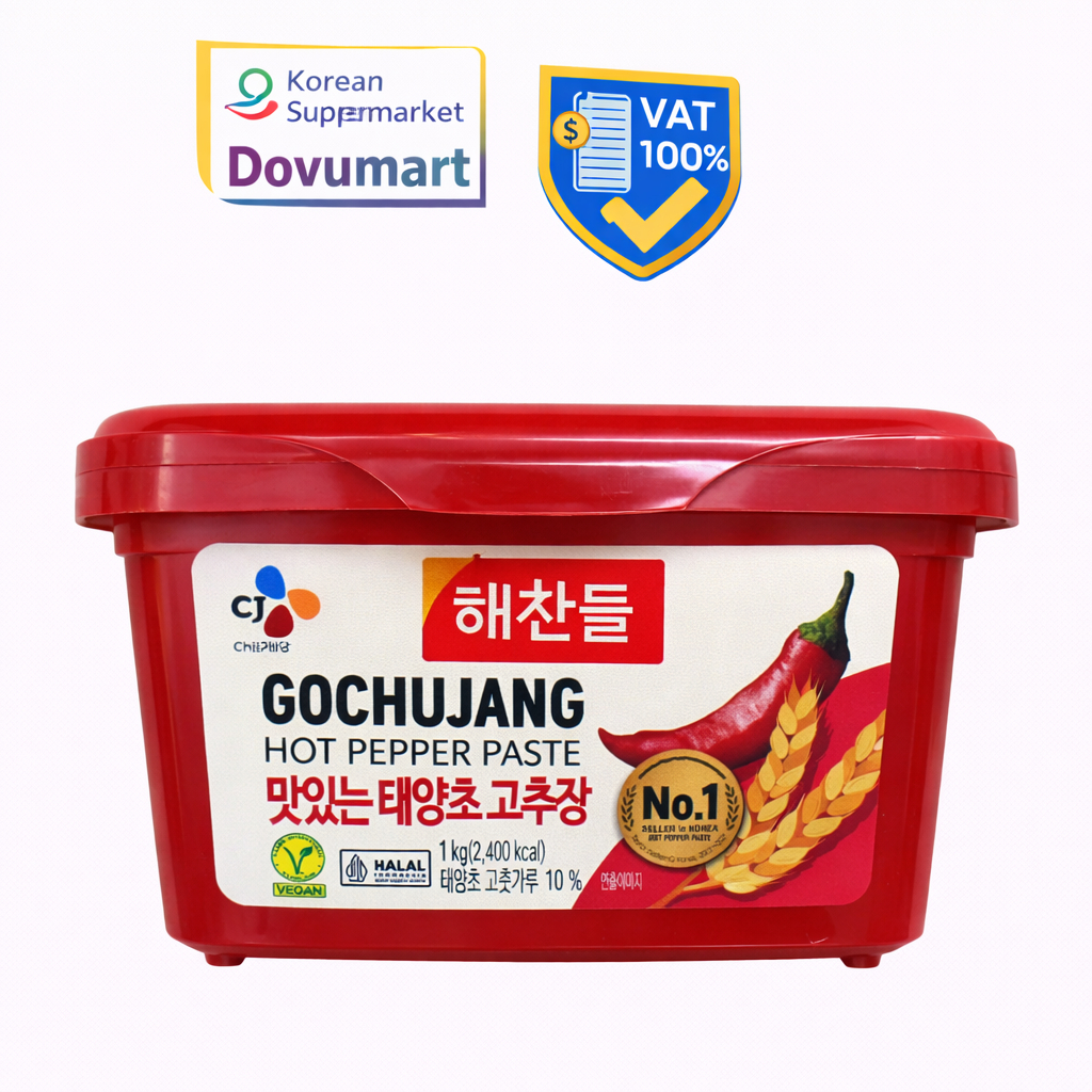 Tương Ớt Gochujang CJ Hàn Quốc Hộp 1KG/ CJ) 맛있는태양초고추장 1KG