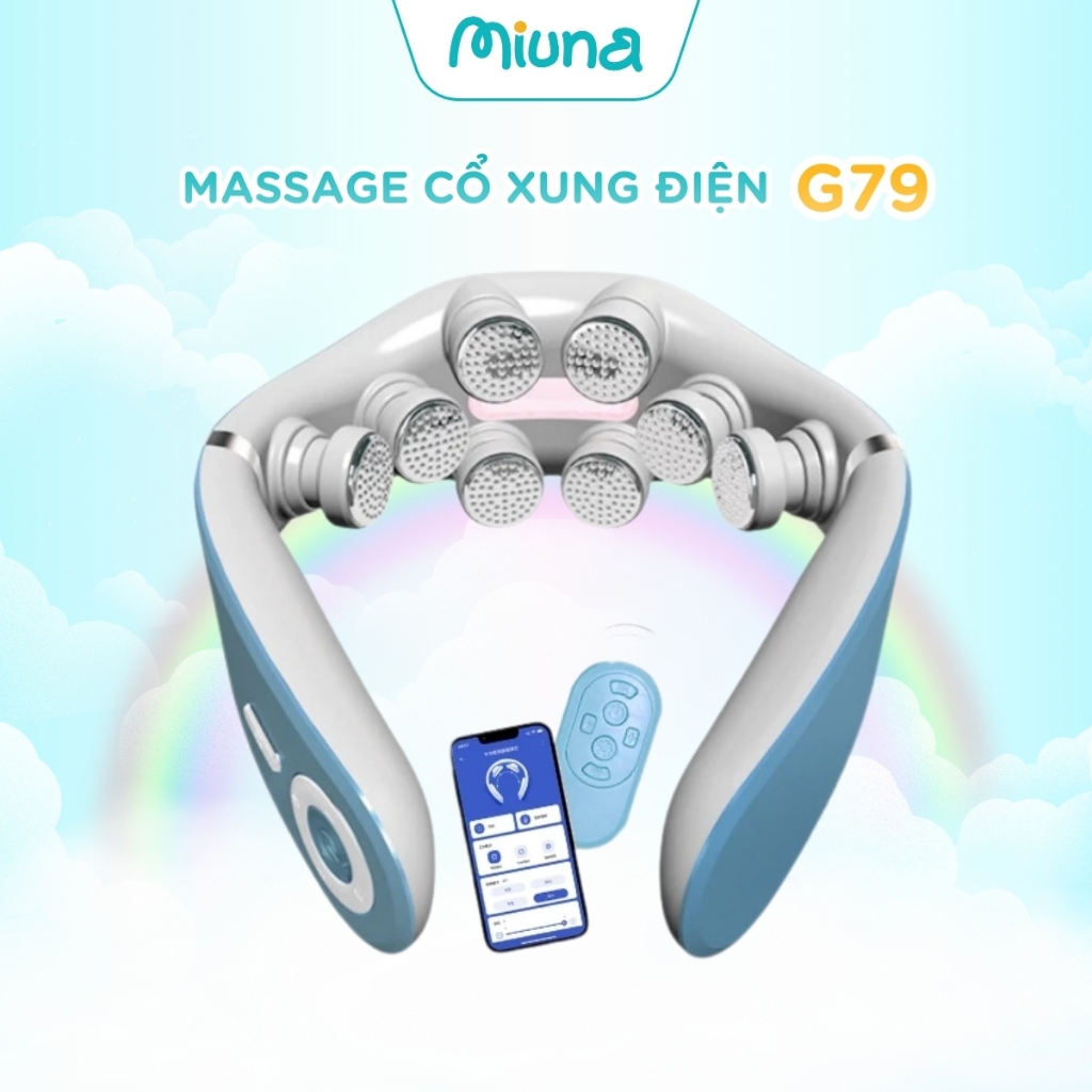 Máy Massage Cổ Vai Gáy Healthy Care Điện Xung Cao Cấp 8 Điện Cực G79-8D Giảm Đau Vai Gáy Hiệu Quả