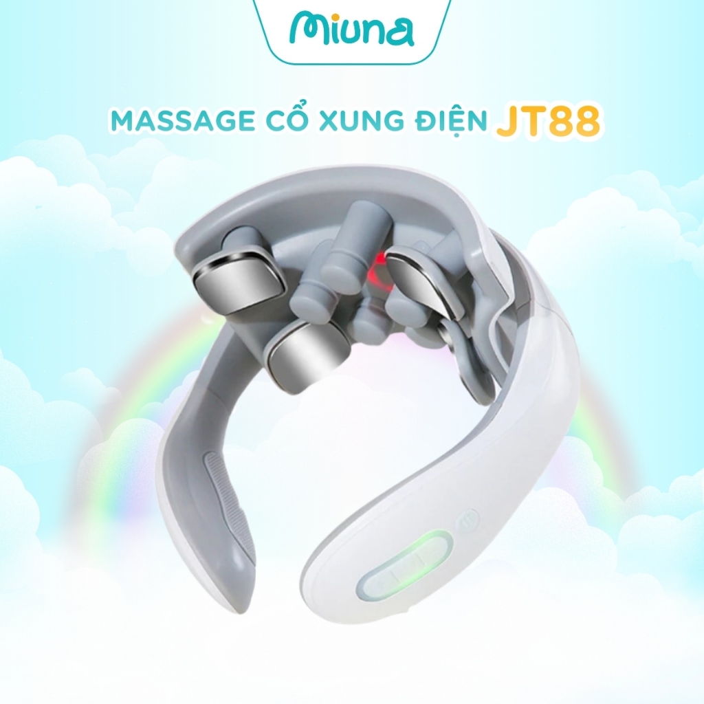 Máy Massage Cổ Vai Gáy JT88, Mát Xa Cổ Healthy Care Xung Điện TENS Kết Hợp Rung & Hồng Ngoại