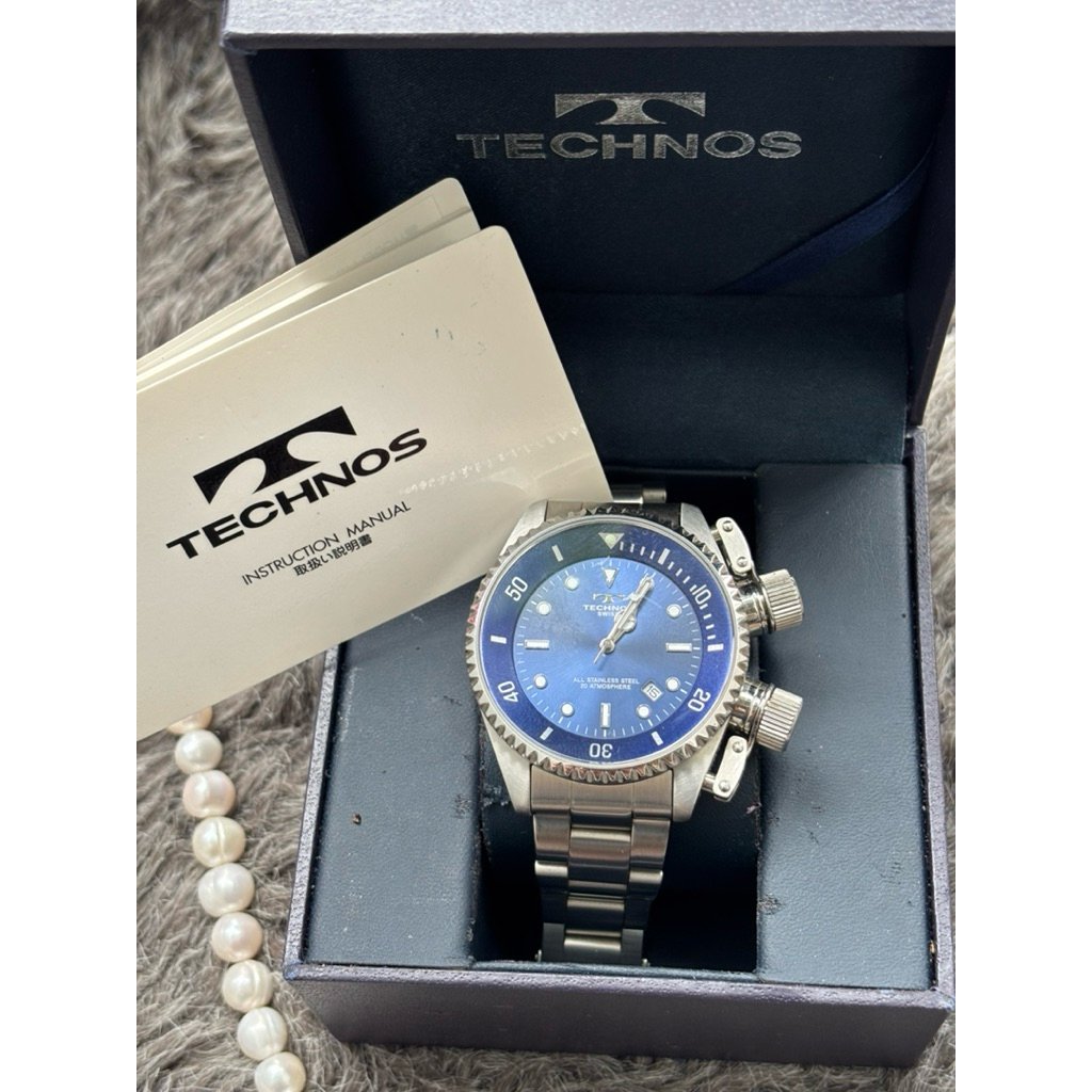 Đồng hồ Nam Hiệu Technos Thụy Sĩ Quartz