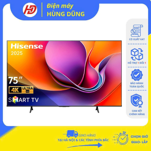 [SHIP HỎA TỐC HÀ NỘI ] Smart Tivi Hisense 4K 75 inch 75A6Q - Hàng chính hãng, bảo hành 24 tháng