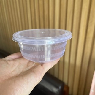 Set 50 chén chè, thố xôi nhựa PP có nắp, Dung tích 250ml, chịu nhiệt tốt