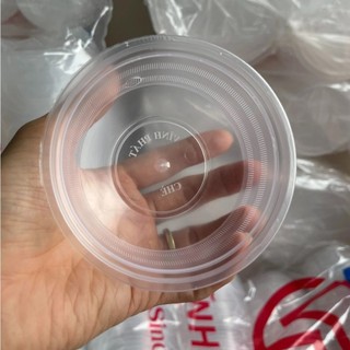 Set 50 chén chè, thố xôi nhựa PP có nắp, Dung tích 250ml, chịu nhiệt tốt