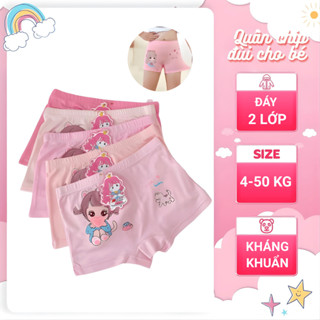 Combo 5 - 10 Quần Chip Bé Gái Nữ Cotton Sữa Mềm Mịn Quần Chip Cho Bé Đáy 2 Lớp Co Giãn Từ 4 - 50kg