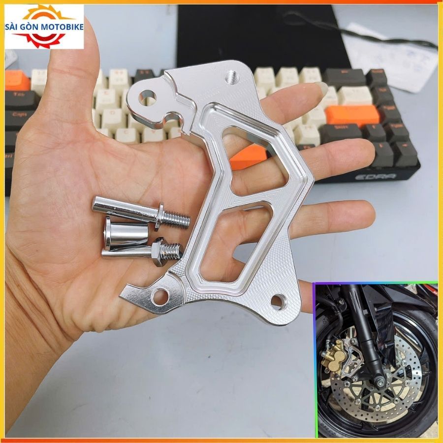 Pát trước phuộc Winner Gắn Heo Zin Ex155 Kèm Chốt >>> Đi size đĩa 290/295mm