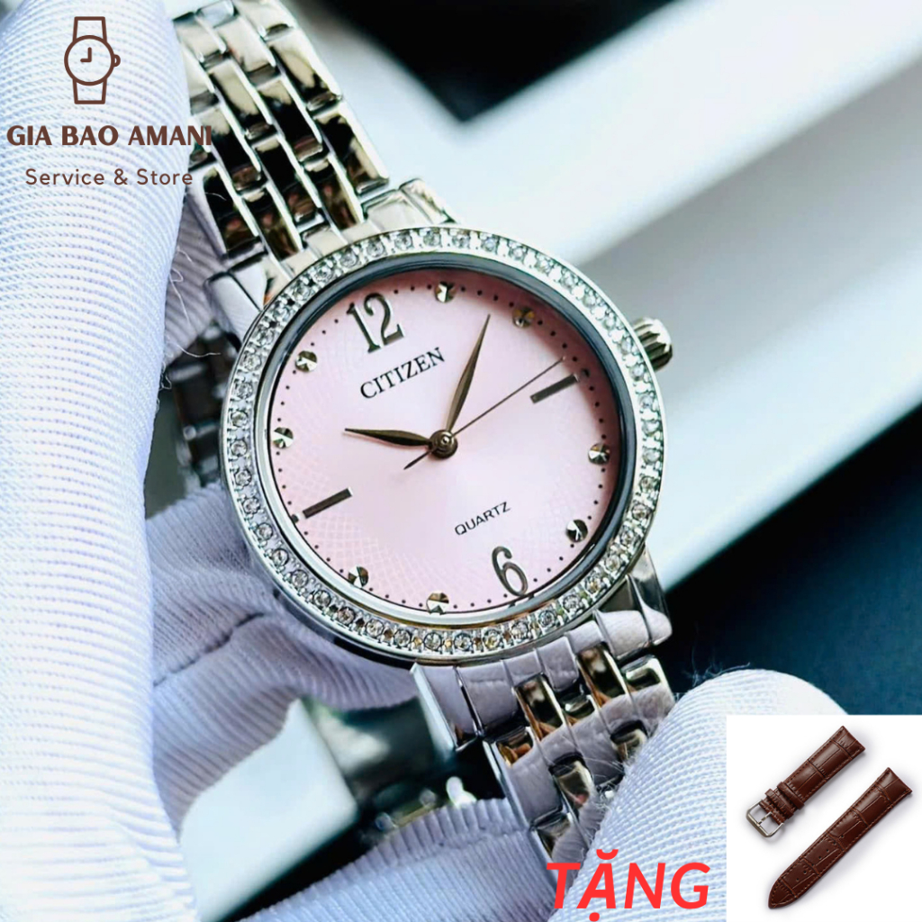 Đồng Hồ Nữ CITIZEN Quartz EL3100-55X Chính Hãng Tặng Dây Da Cao Cấp