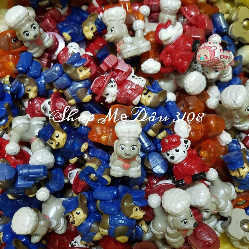(THANH LÝ Hàng xuất dư) 100gr Mô hình nhân vật Chó cứu hộ Mini (3.5cm) trang trí, làm quà cho bé