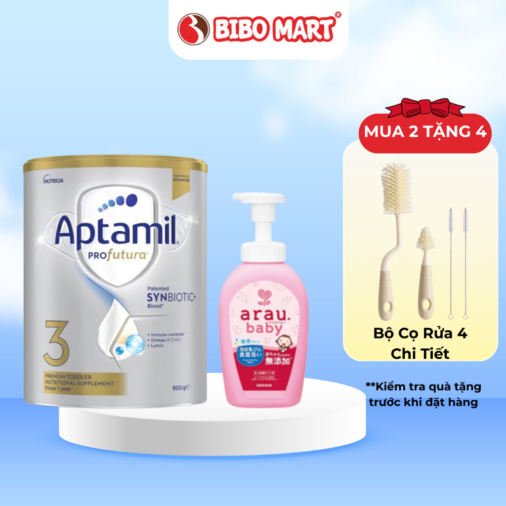  Sữa Bột Aptamil Bạc Profutura Úc Số 1 2 3 Phát Triển Toàn Diện Cho Bé Lon 900g - Bibo Mart 
