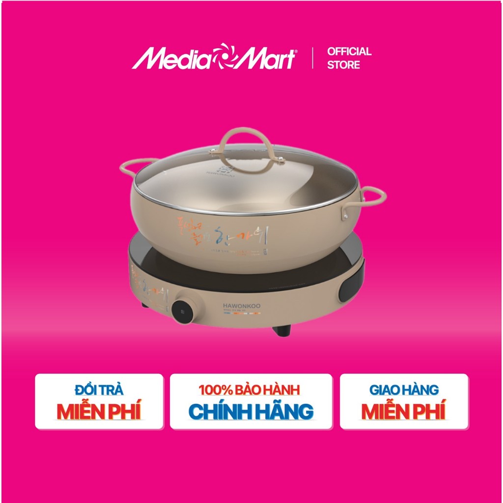 [MEDIAMART] - Bếp từ đơn Hawonkoo CEH-101-I-CF/GR - FREESHIP,Bảo hànhchínhhãng