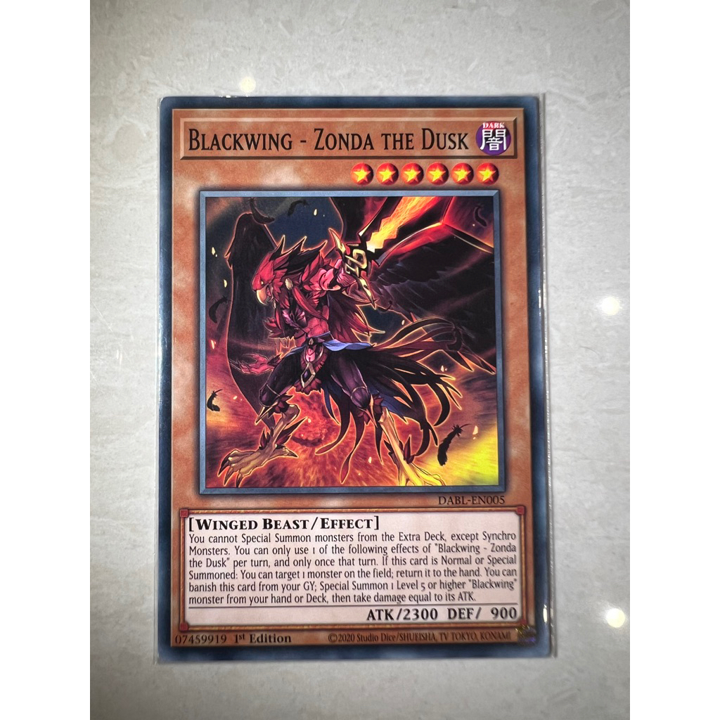 Thẻ bài Blackwing zonda the dusk