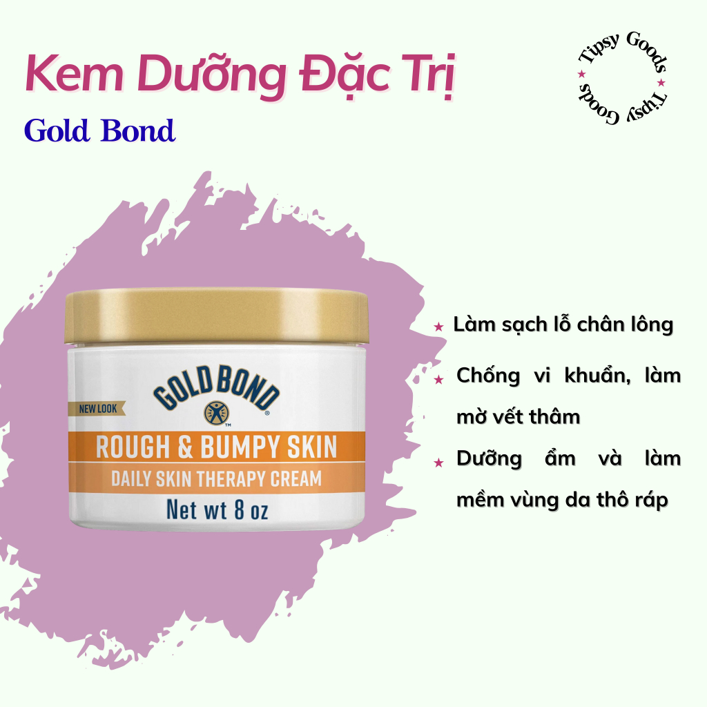[SẴN] Kem Dưỡng Dùng Hằng Ngày Gold Bond Rough and Bumpy Skin