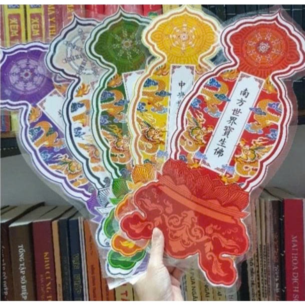 Bộ bài vị ngũ phương ép plastic