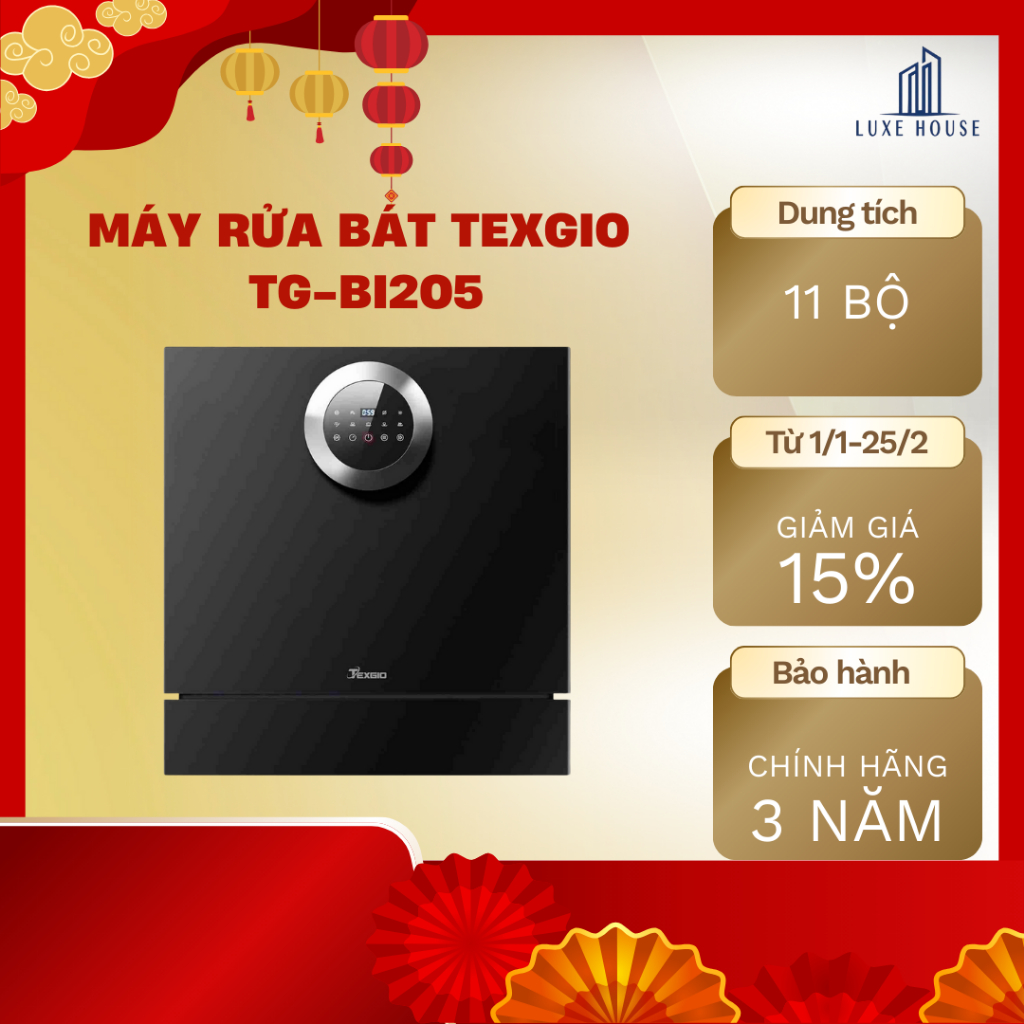 Máy rửa bát Texgio TG-BI205