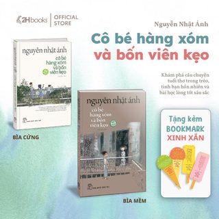  Sách Cô Bé Hàng Xóm Và Bốn Viên Kẹo Truyện dài Nguyễn Nhật Ánh Kèm Bookmark Sticker Sổ Vẽ 