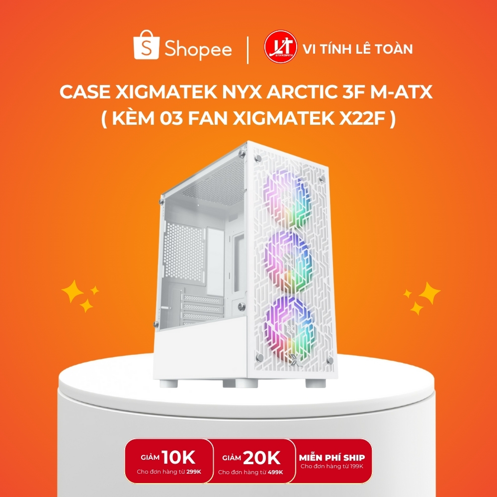 Vỏ Case Xigmatek NYX 3F | Mid Tower | Sẵn 3 Fan)