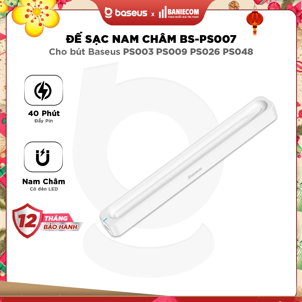 Đế sạc không dây cho bút cảm ứng Baseus Smooth Writing 2 / Smooth Writing 3 - BANIECOM MALL
