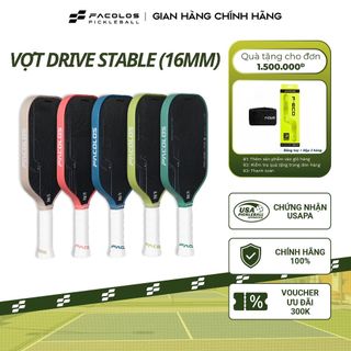 Vợt pickleball Facolos Drive Stable  16MM  bề mặt carbon vật lý tăng độ xoáy và khả năng kiểm soát 