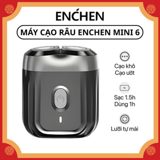  Máy Cạo Râu Enchen Mini 6 - Chống Nước IPX7 Lưỡi Dao Tự Mài Sắc Nhỏ Gọn Cầm Tay Sạc nhanh Type-C 