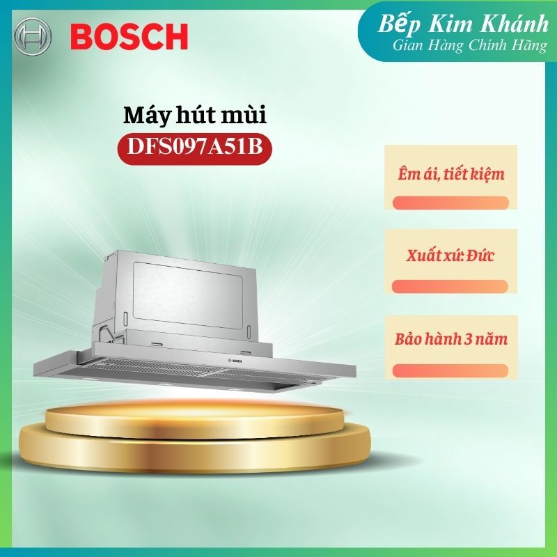 Máy hút mùi âm tủ Bosch DFS097A51B Serie 4 – 90 cm, Telescopic hiện đại