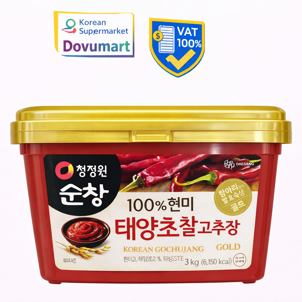 Tương Ớt Cay Gochujang Gold Daesang Hàn Quốc Hộp 3KG / 대상) 찰고추장/P사각 3KG