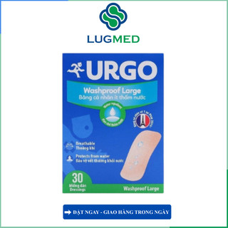 Băng cá nhân Urgo bản lớn 3.8cmx7.2cm (H/30 miếng)