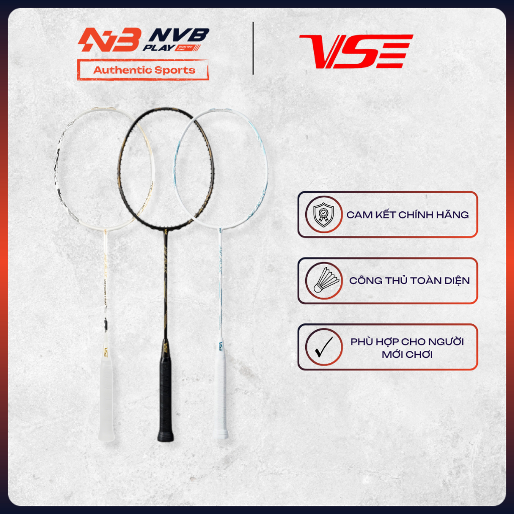 Vợt Cầu Lông VS ACE  Power 11 Max - Công Thủ Toàn Diện - Hàng Chính Hãng