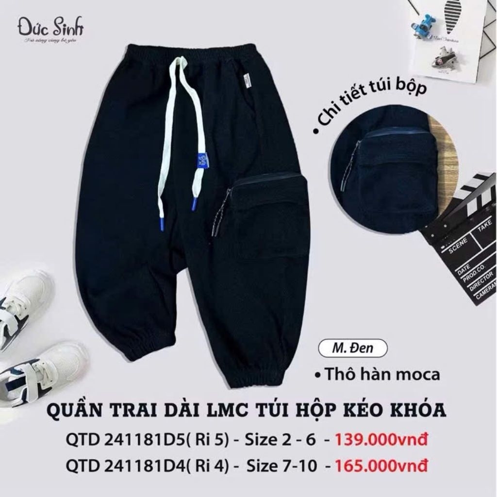 Quần nỉ Đức Sinh 8-10Y