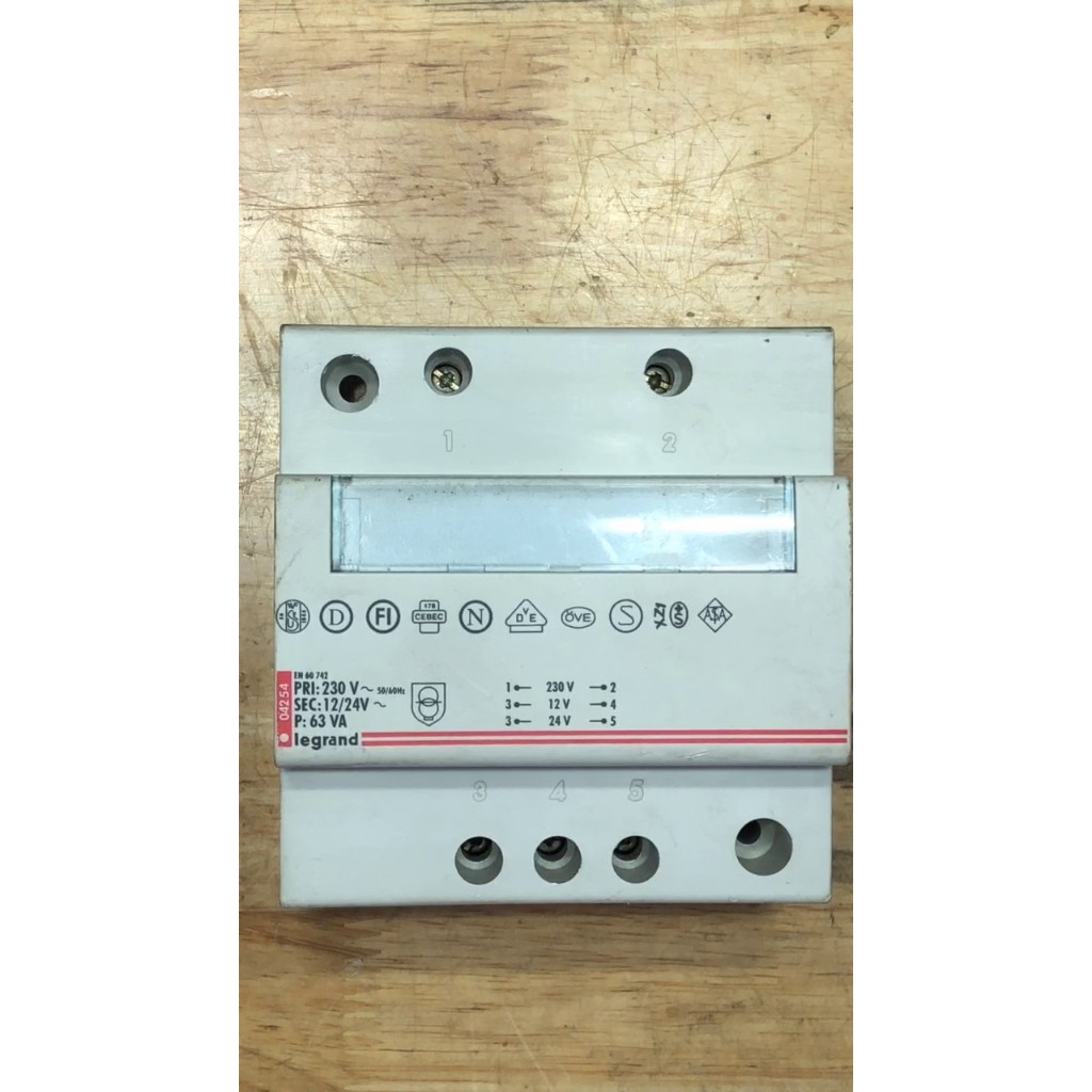 Biến áp vào 230ac ra 12vac,24vac 63VA