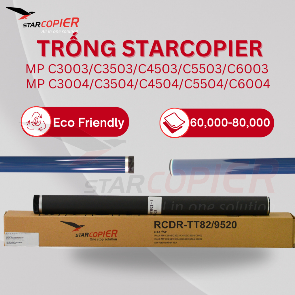 Trống Starcopier Dùng Cho Máy Ricoh MPC3003 – C6004 - tuổi thọ 60.000–80.000 bản in