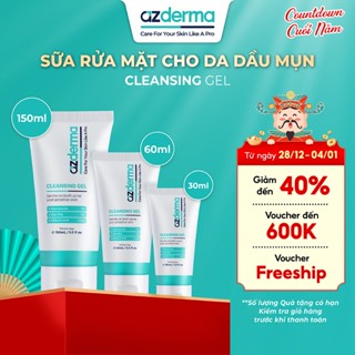  Cleansing Gel Azderma - Sữa rửa mặt hỗ trợ làm sạch da giúp da mềm mượt và hỗ trợ giúp giảm tình trạng mụn quay trở lại 