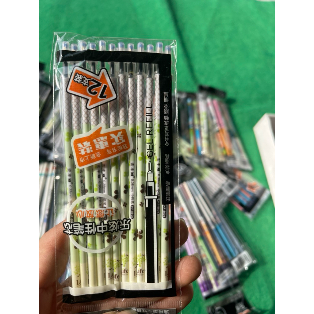 Ruột bút - túi 12 ngòi -thay cho bút mazic , bút gel Thiên Long 012- doraemon