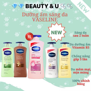  ĐỦ MÀU - Sữa Dưỡng Thể Vaseline Mỹ Intensive Care Deep Restore VÀNG dành cho da RẤT KHÔ 725ML dành cho da khô nhiều VÀNG 
