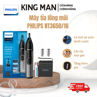 Máy tỉa lông mũi chân mày PHILIPS NT3650/16 - Công nghệ PrecisionTrim - Sử dụng pin AA - BH24 tháng