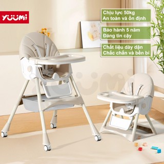  Ghế Ăn Dặm Cho Bé Yuumi Gấp Gọn Có Bánh Xe Chiều Cao Có Thể Điều Chỉnh Phù Hợp Từ 6 Tháng Đến 6 Tuổi Có Đệm Để Chân 